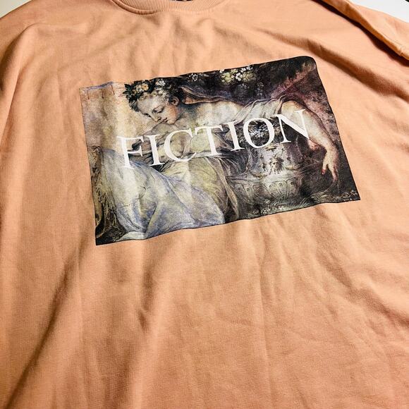 Missguided Fiction Graphic Crew Neck Sweater Dress Size 8 NWT - Picture 4 of 7